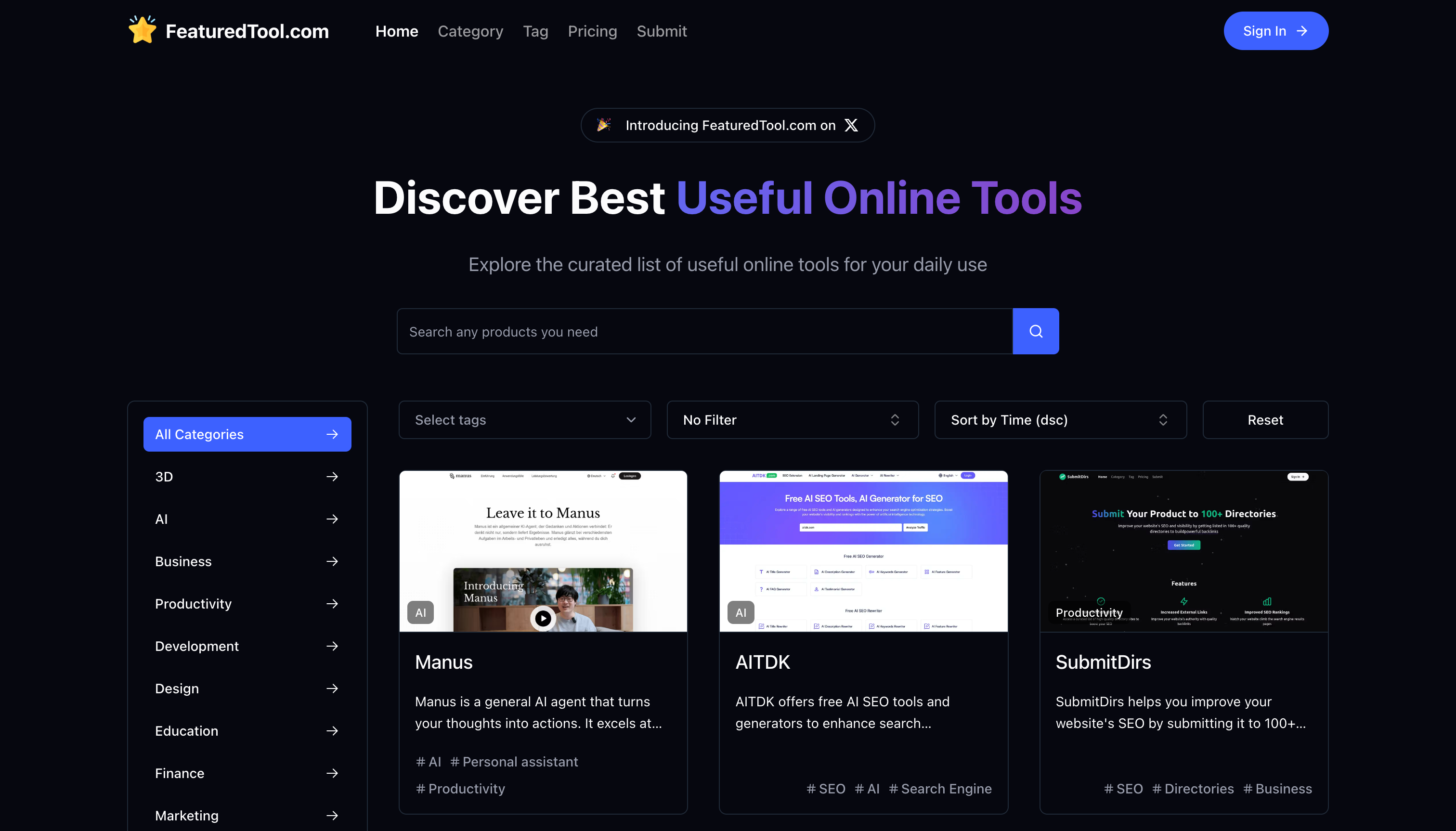 Featured Tool preview