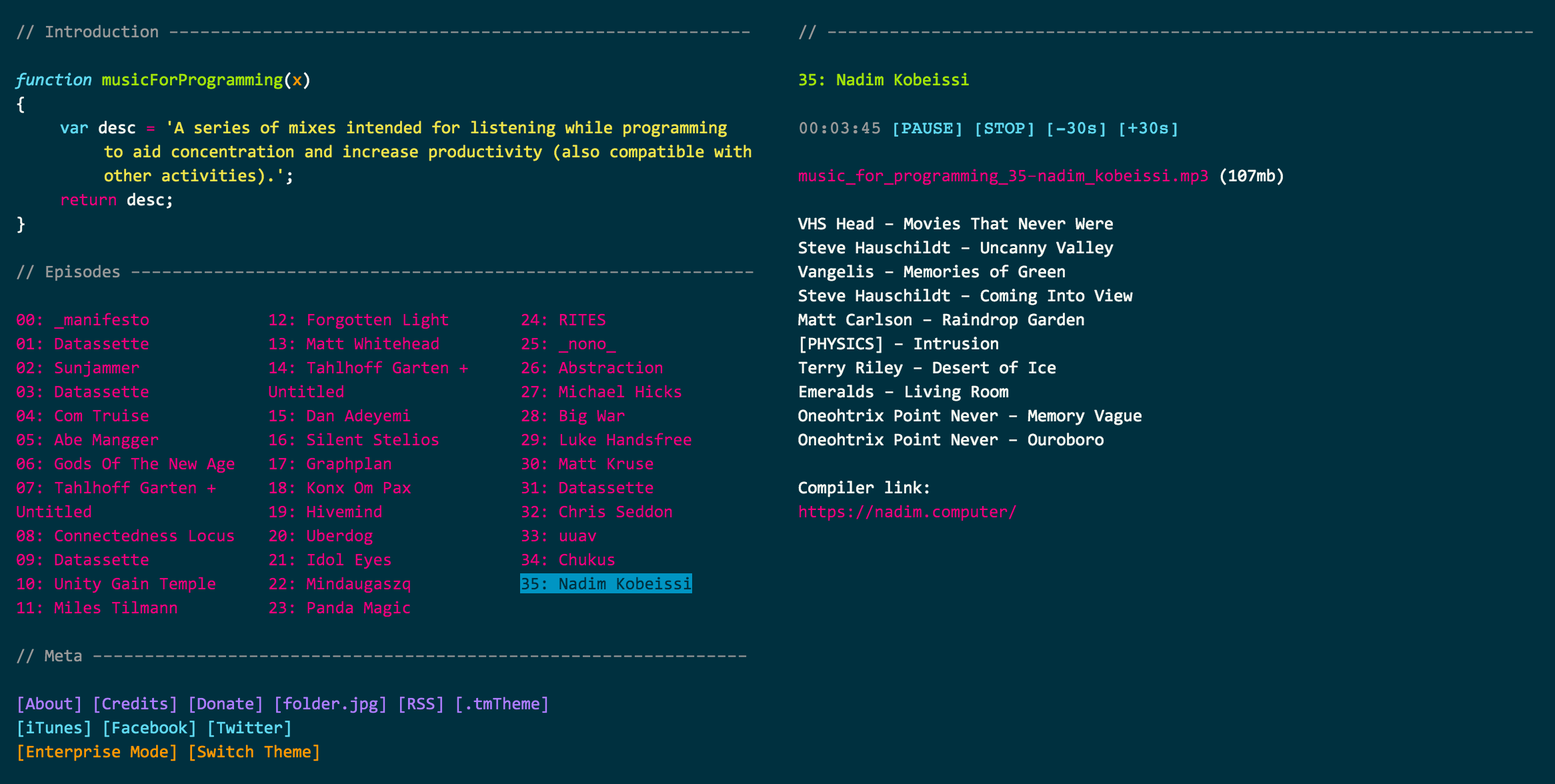 musicForProgramming();