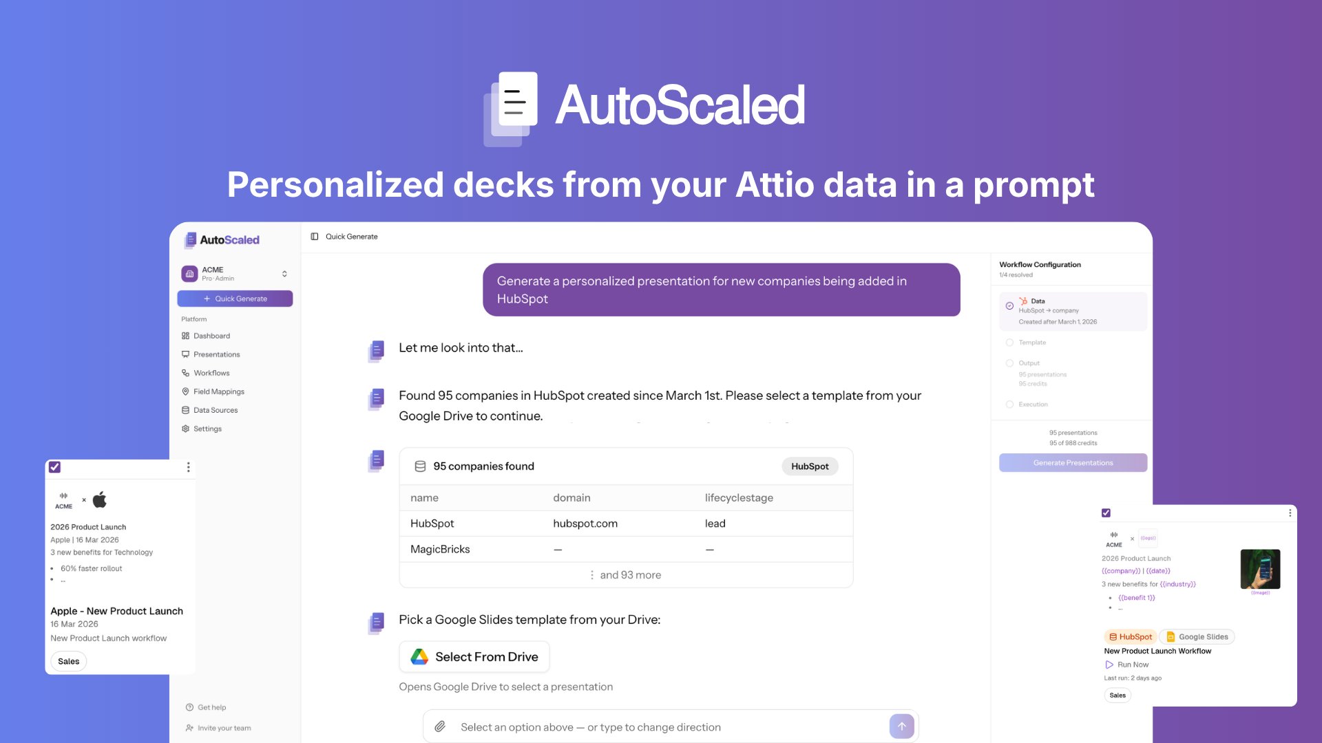 AutoScaled preview
