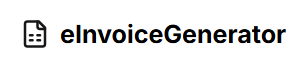 Generate professional Invoices