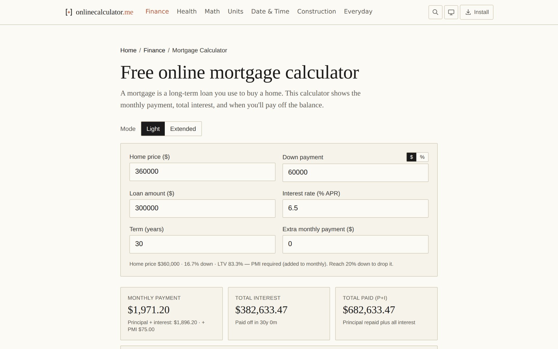OnlineCalculator.me