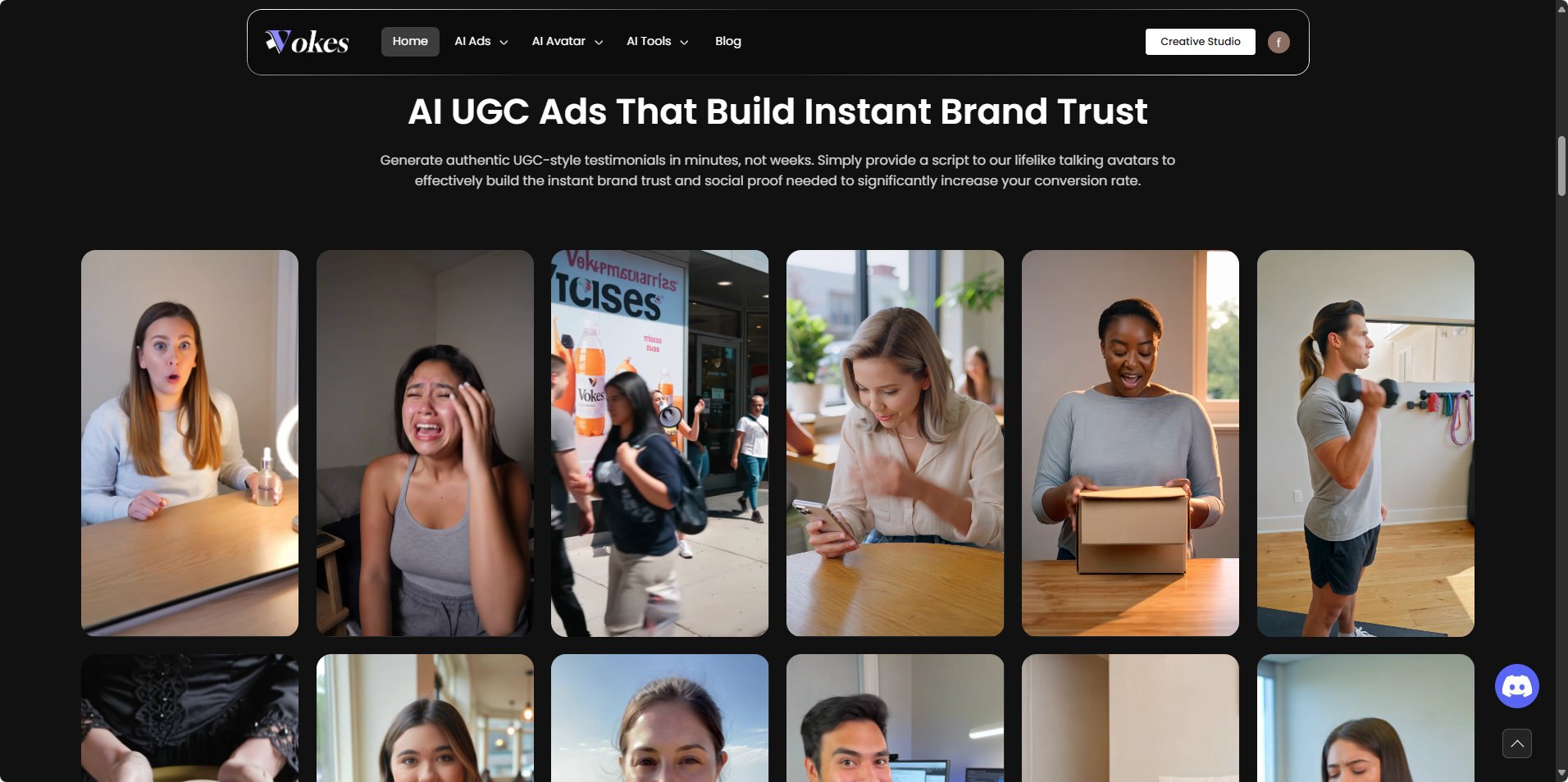 Vokes: AI Ad Video Tool Online