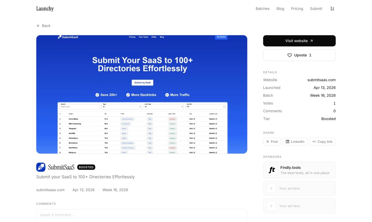 Launchy -A curated weekly product launch