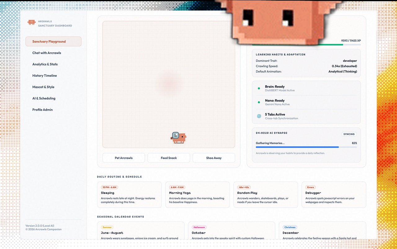 Arcrawls: The Context-Aware Browser Pet