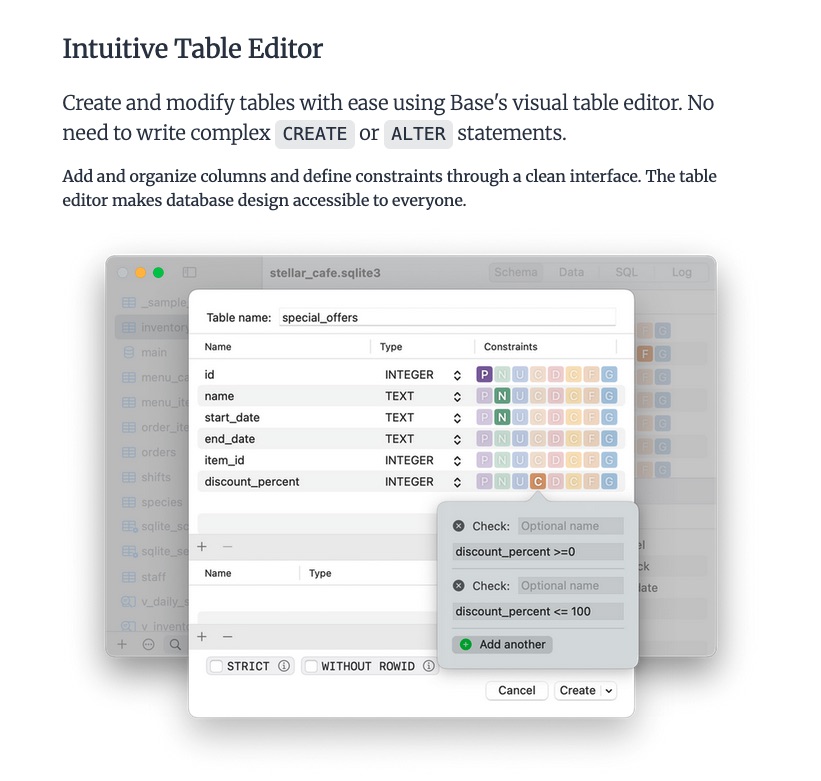 Base - SQLite Editor for macOS