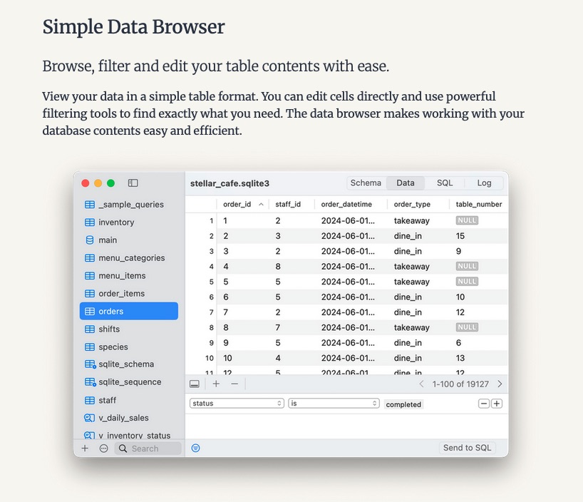 Base - SQLite Editor for macOS