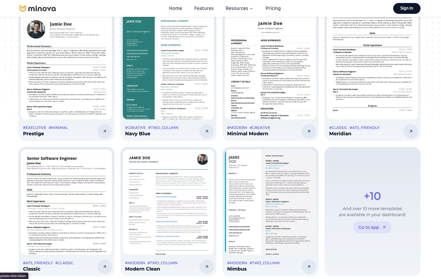 Minova - Smart Resume AI Assistant