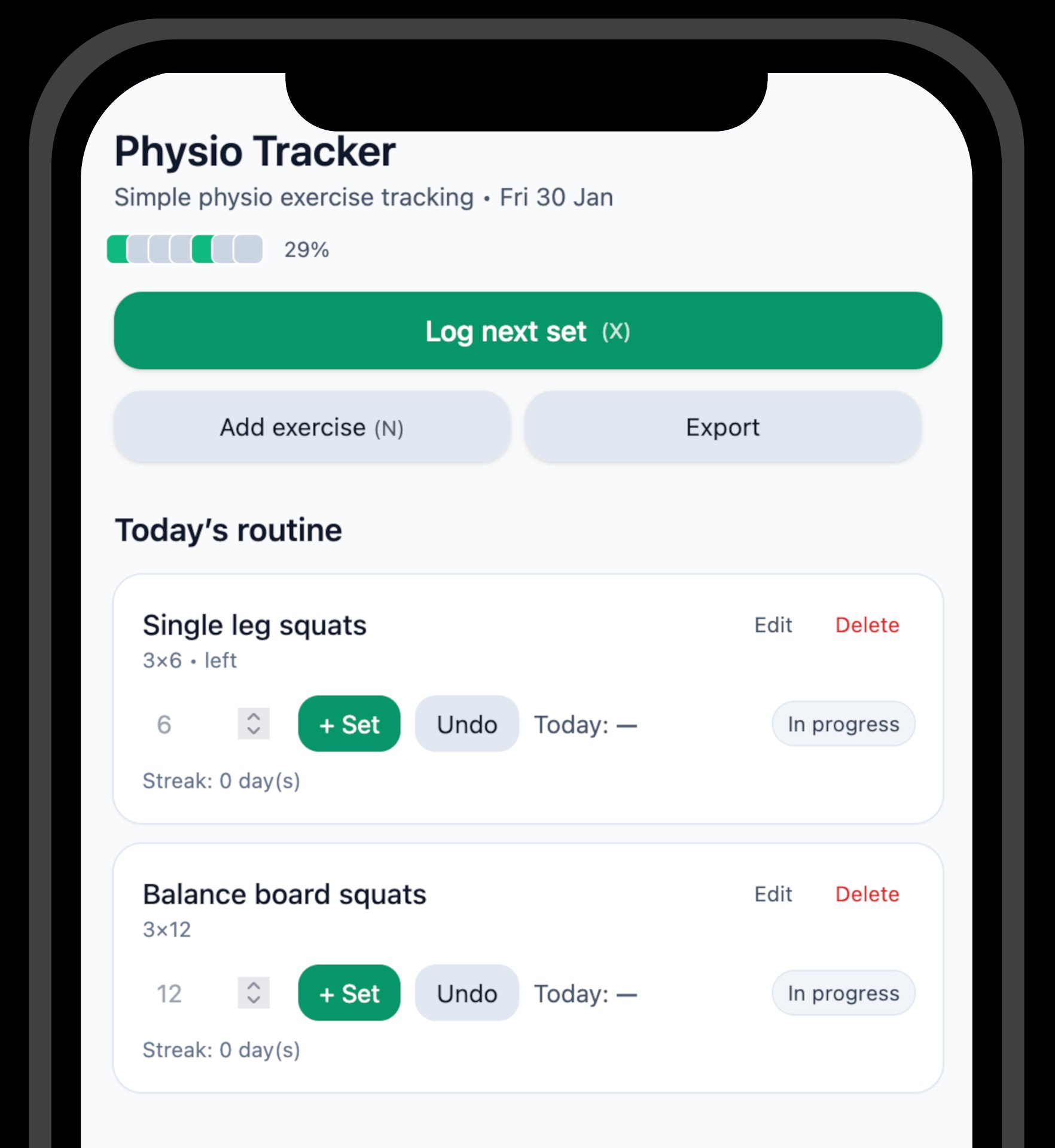 Physio Tracker