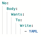 NoYAML