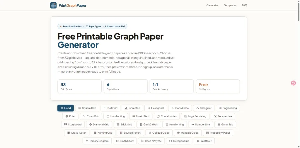 Printable Graph Paper